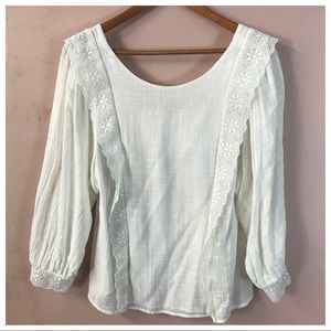 ‼️SOLD‼️Sézane Cream Long Sleeve Blouse